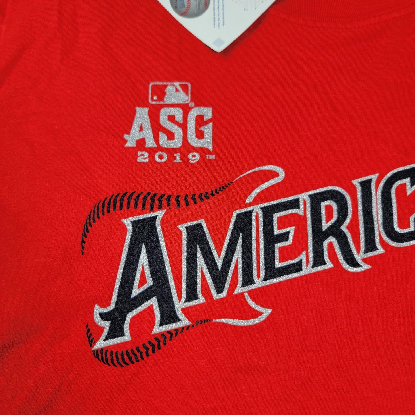 Los Angeles Angels Shirt Mens Large Red MLB Baseball Trout 2019 ASG Majestic 9954