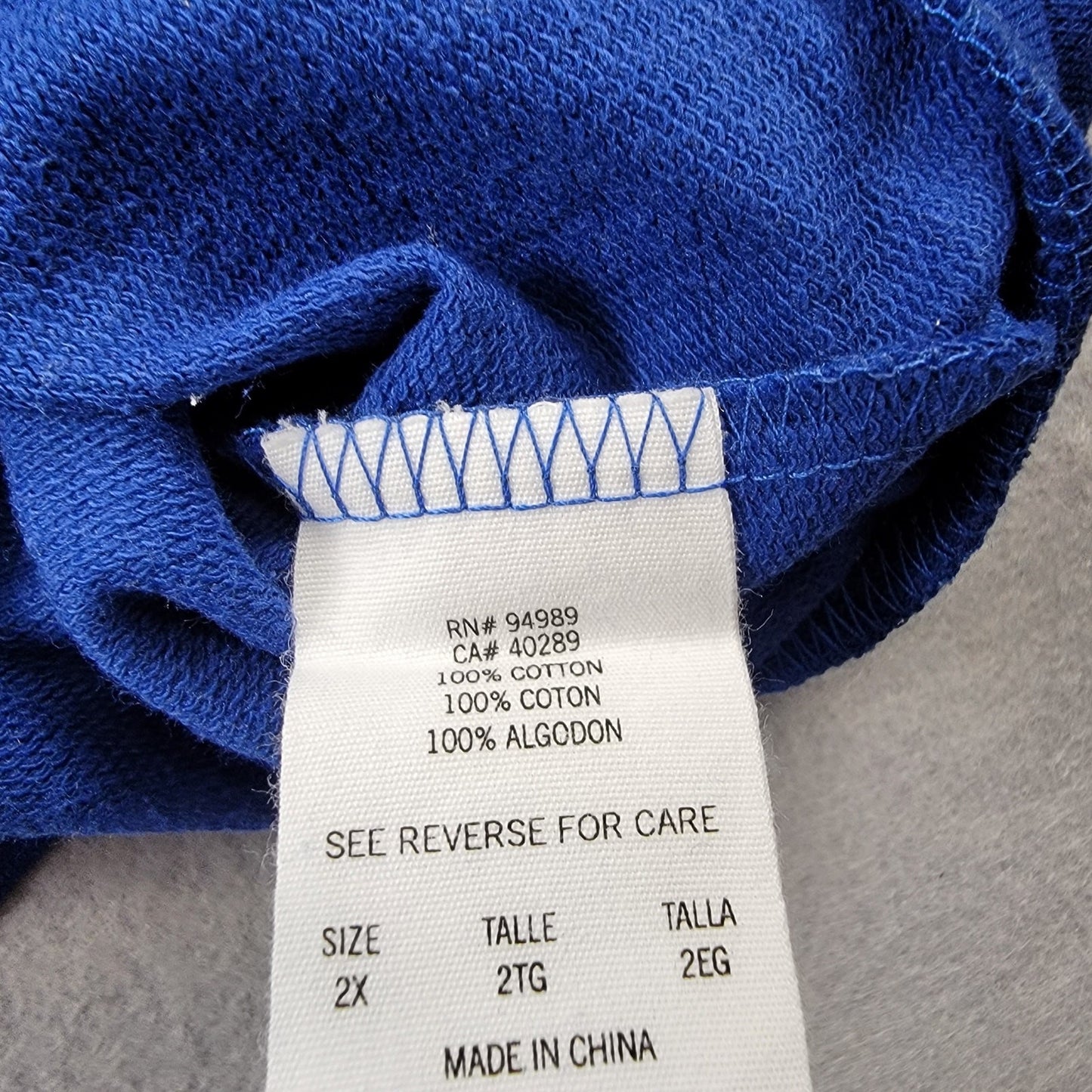 New Era Kansas City Royals MLB Hoodie 2X Blue White Full Zip Sweatshirt NWT 5178