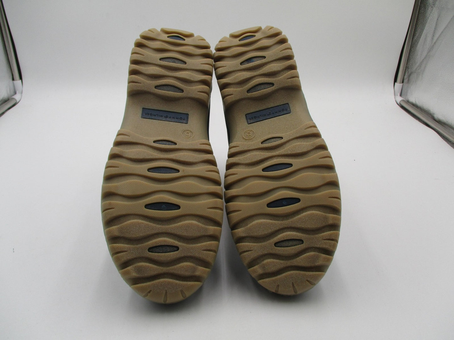 Tommy Hilfiger TH Danni Duck Boots Mens Size 6 Tan Navy Snow Winter Cold Weather7