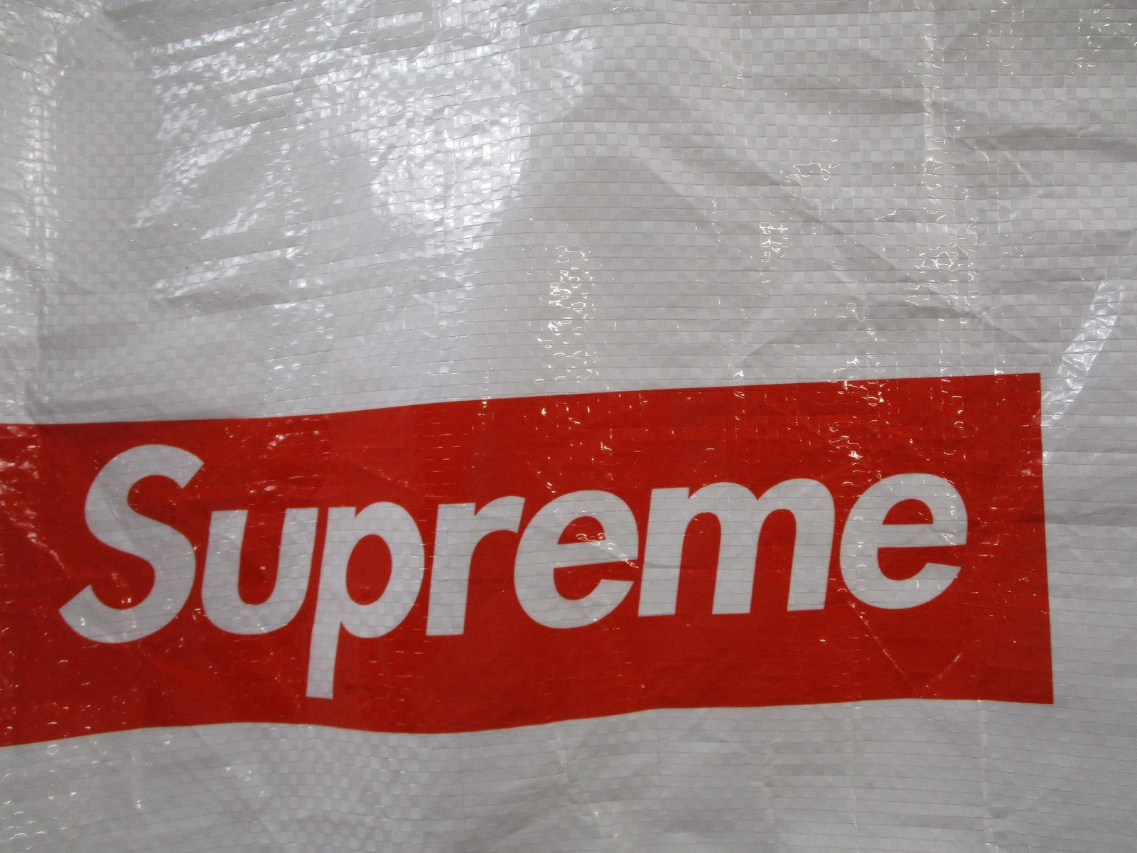 Supreme Tote Bag Mens Large White Polypropylene Box Logo Shopping Casual1