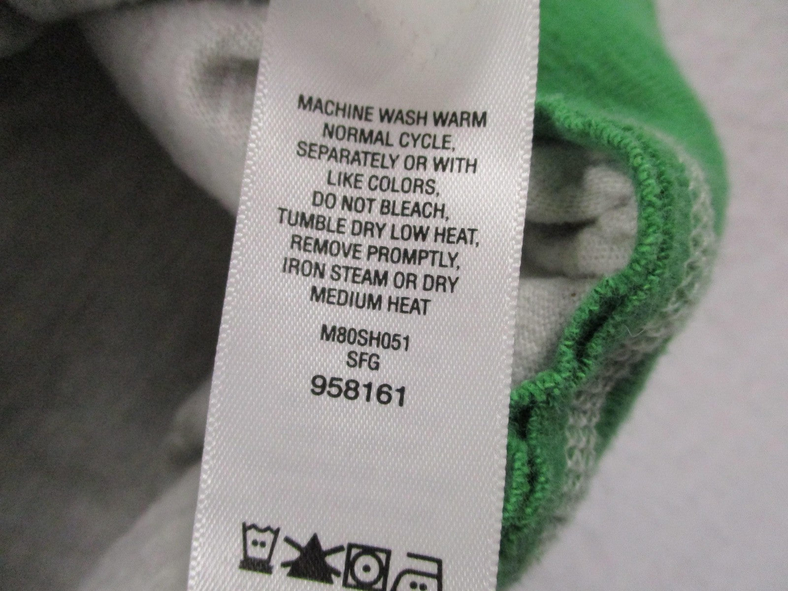 Cabela's Hoodie Mens Large Gray Green Pullover Jersey Raglan Graphic Sweatshirt7