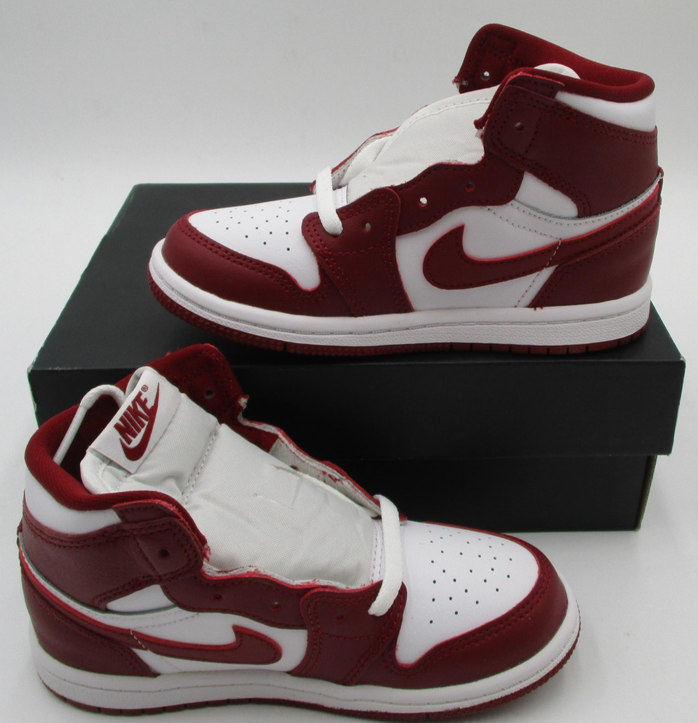 Air Jordan 1 Retro High OG TD 'Artisanal Red' Boys Size 10C FD1413-160 New w Box2