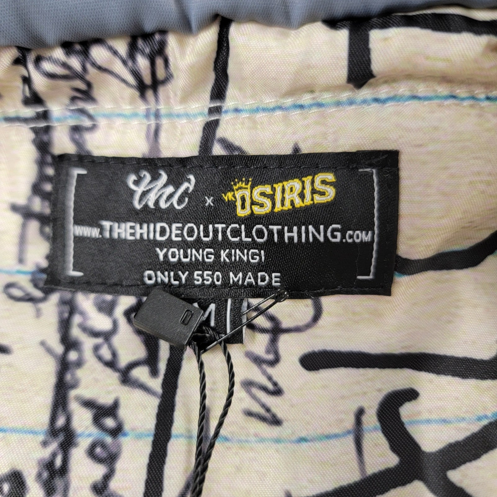YK Osiris x The Hideout Clothing “Young King I” Tactical Vest Gray M NWT 7617625