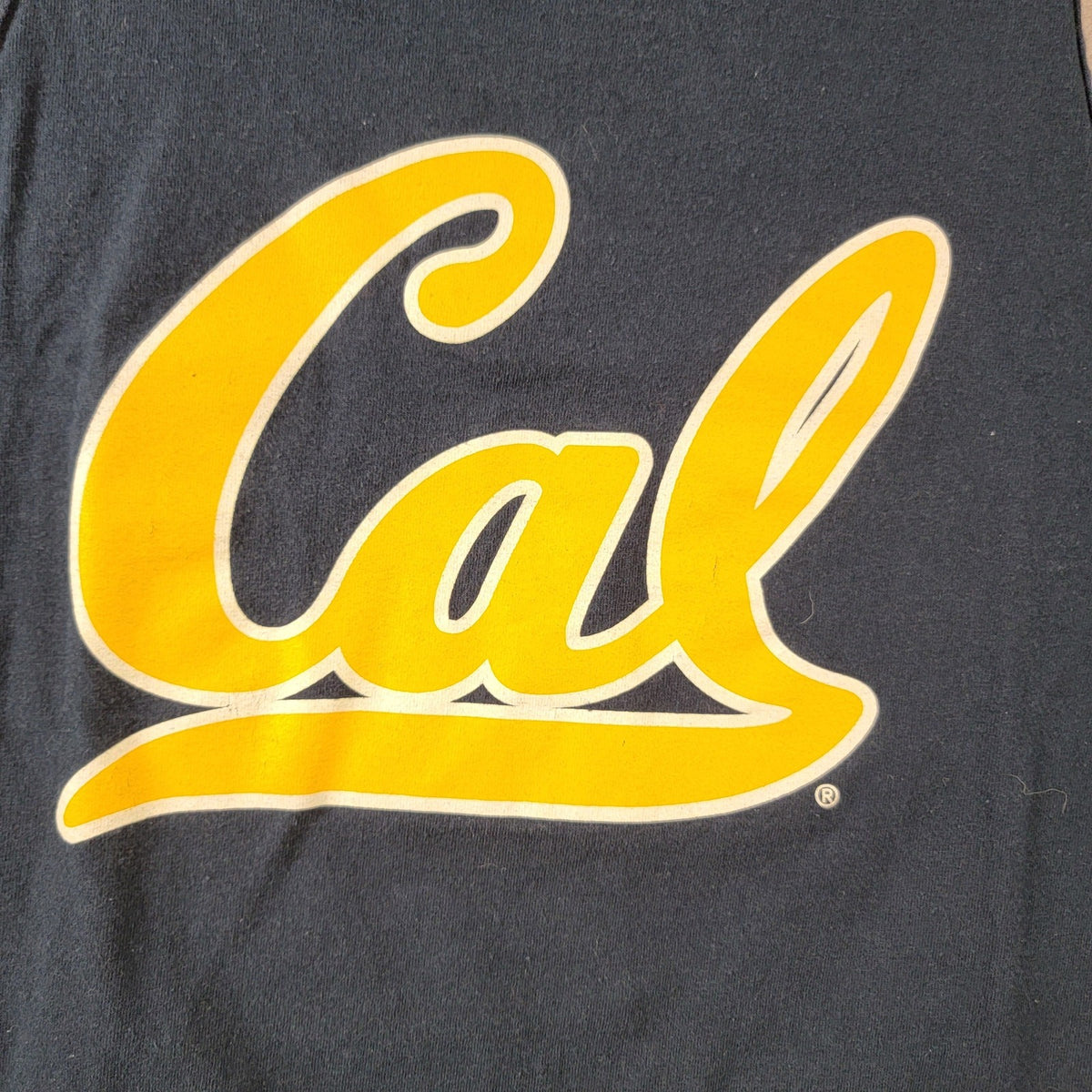 Cal State Golden Bears Tank Top Mens Large Navy Blue Yellow Logo Preowned 90s2