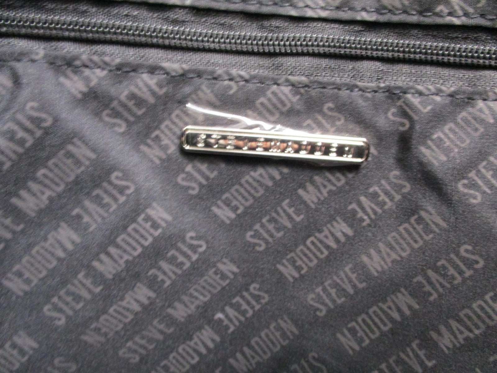 Steve Madden Backpack Womens Medium Gray Quilted Drawstring Travel Bag Pockets5