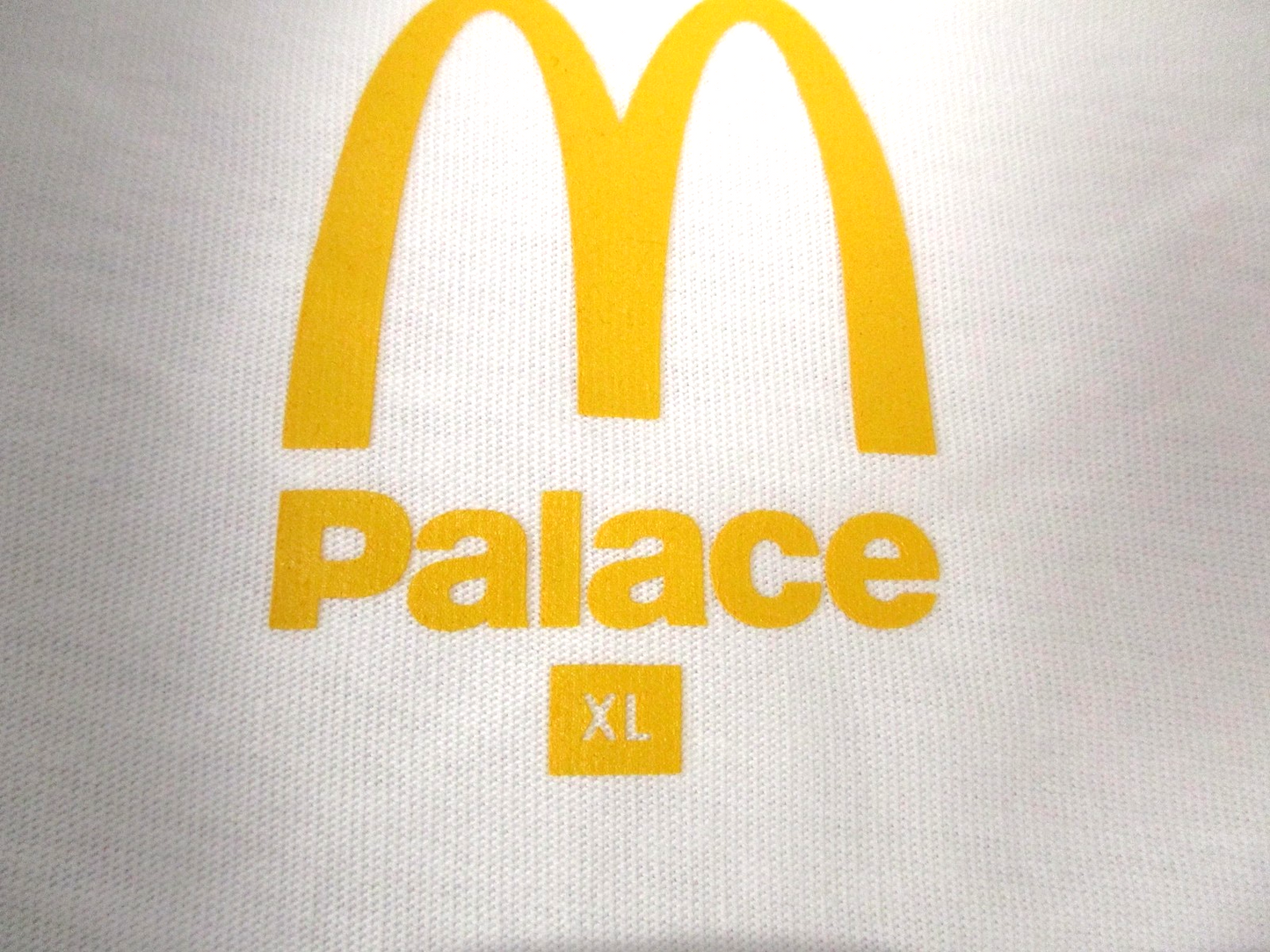 Palace McDonald's Sign Shirt Mens XL White Graphic Streetwear Skateboarding 12852