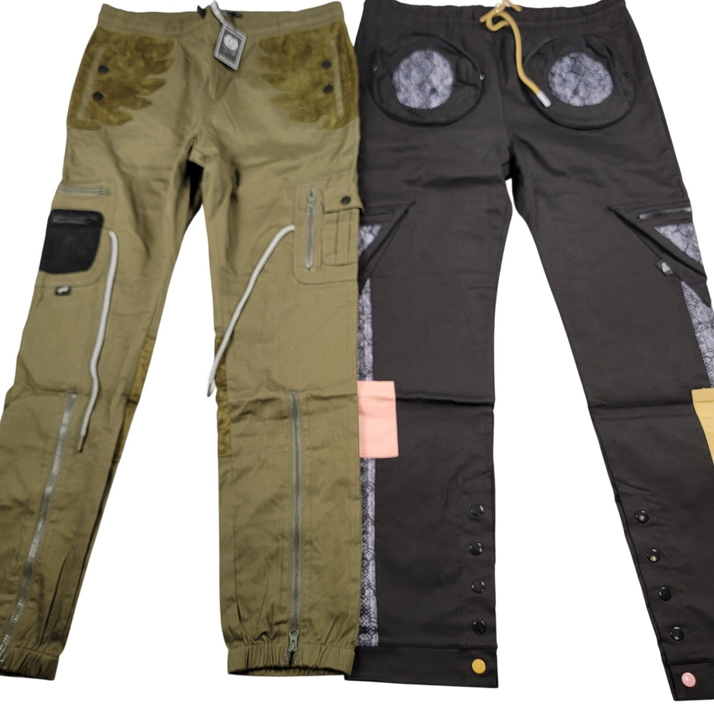 The Hideout Clothing XL Cargo Pants Bundle Black Olive Limited 500 Made NWT 8120