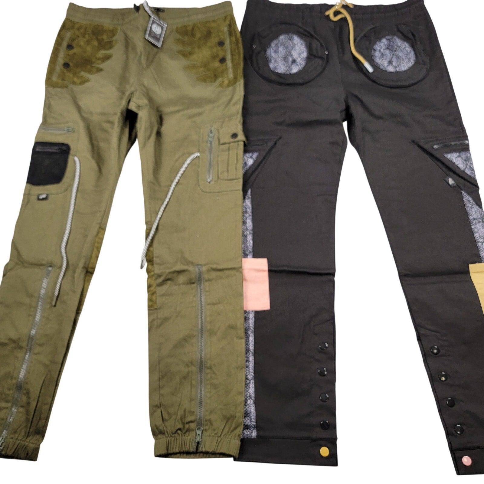 The Hideout Clothing XL Cargo Pants Bundle Black Olive Limited 500 Made NWT 8120