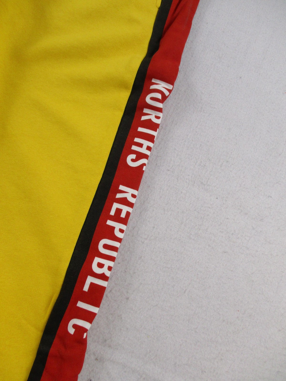 North's Republic Pants Mens 2XL Yellow Side Stripe Fleece Joggers Sweatpants New3