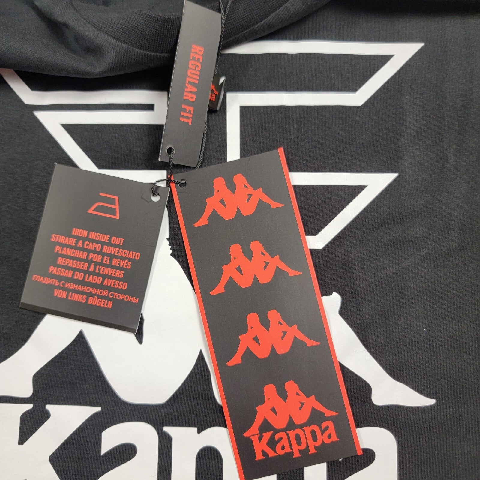 Kappa x Faze Clan TShirt Mens Sz S Black White Streetwear Short Sleeve Men NEW2