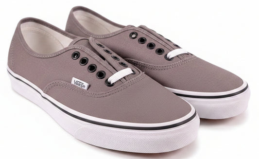 Vans New Authentic Classic Sneakers Unisex Canvas Shoes Pewter/Black Sz 8.5M 10W0