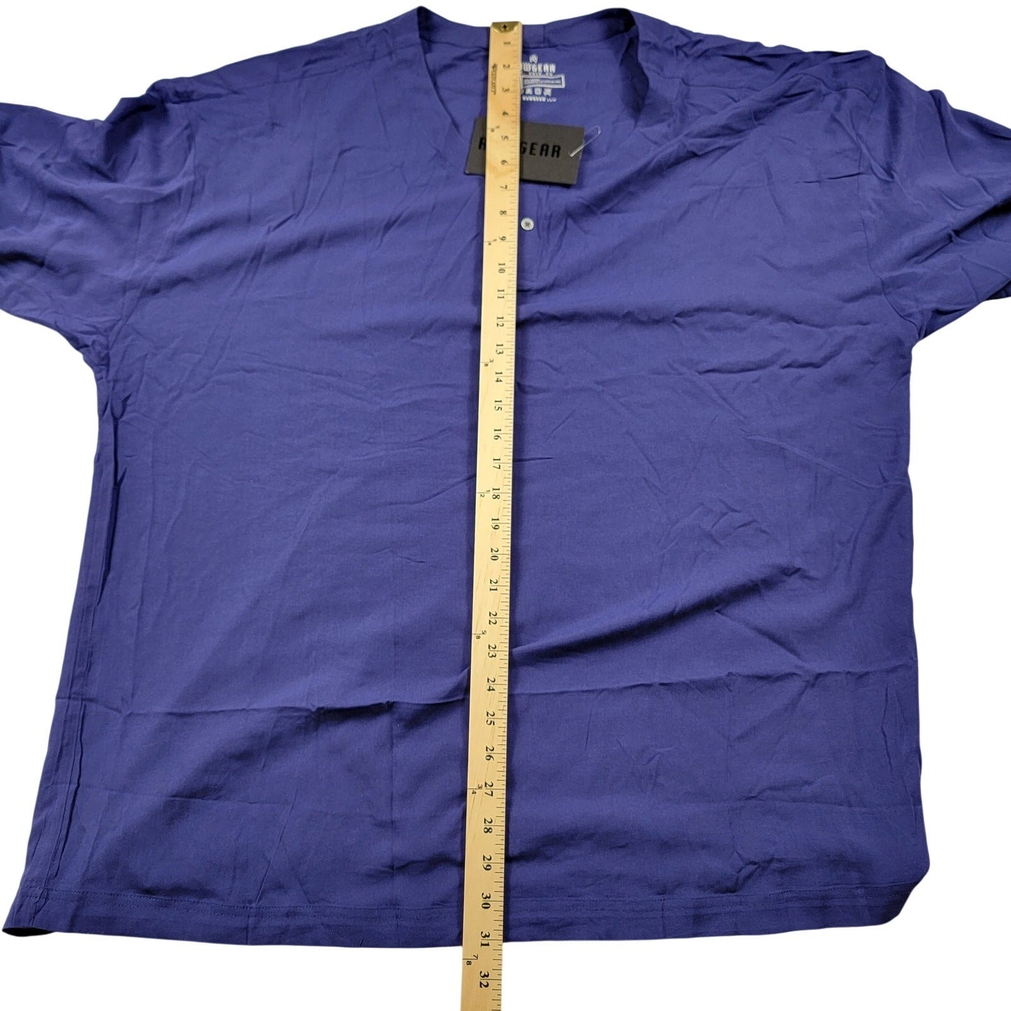 Raw Gear Sleep Set 2pc Henley Top + Pant Mens 2XL Navy Rayon NWT 6975