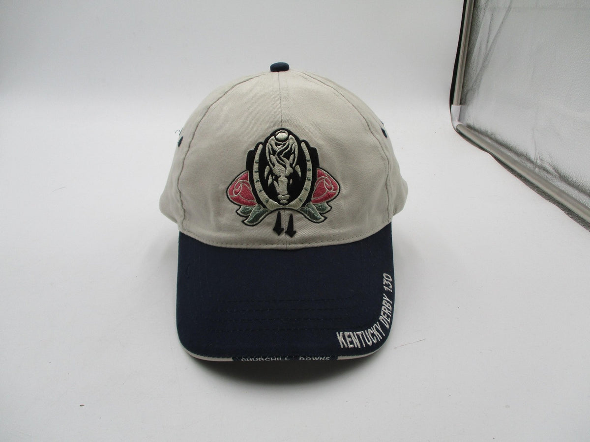 Vintage Kentucky Derby 130 Hat Cap Strap Back One Size Churchill Downs 2004 Mens0