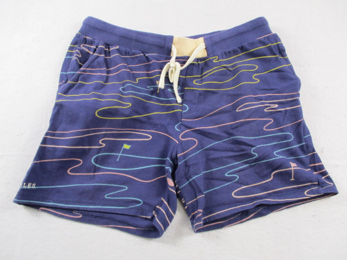 Original Fables Sweatsuit Set Mens XL Blue Golf Cart Flag Graphic Polo Shorts12