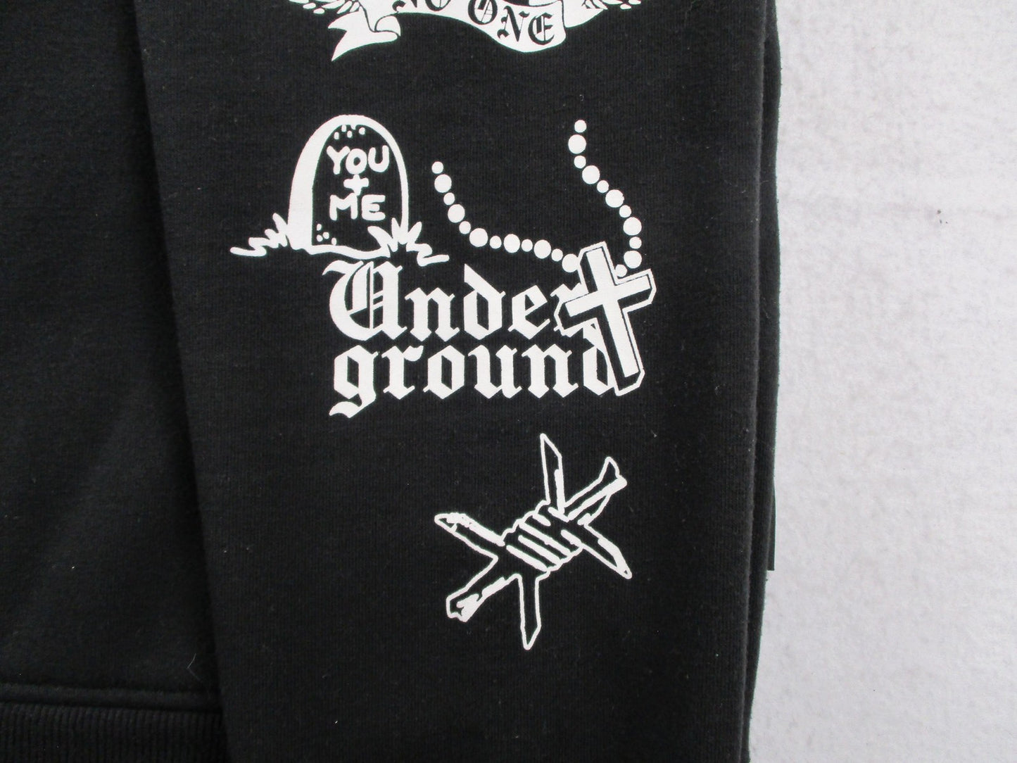 Rebel Minds Hoodie Mens XL Black Pullover Fleece Sweatshirt Stay High Paradise6