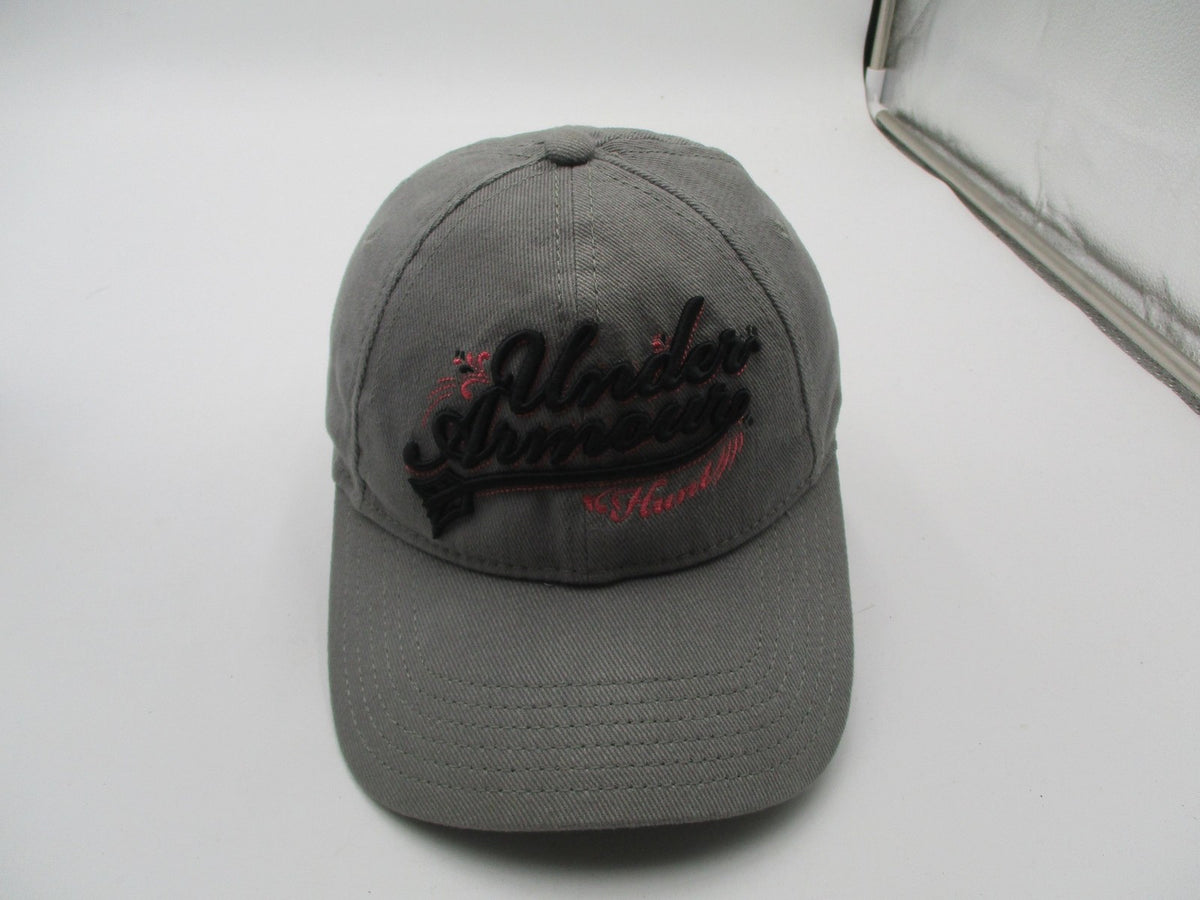 Under Armour Hunt Hat Cap Strap Back Womens One Size Gray Baseball Embroidered6