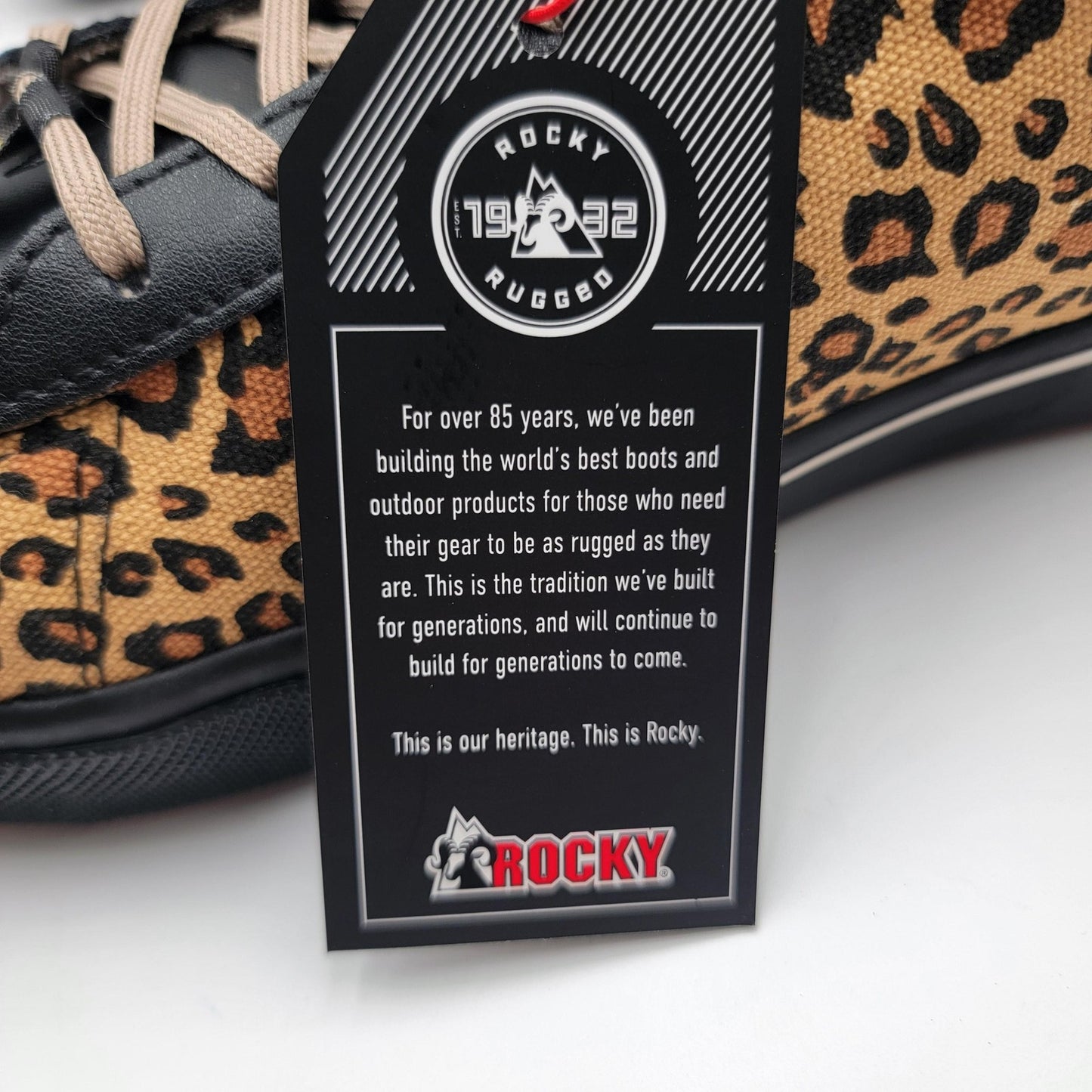 Rocky SR Casuals Women's Leopard Composite Toe Work Shoes