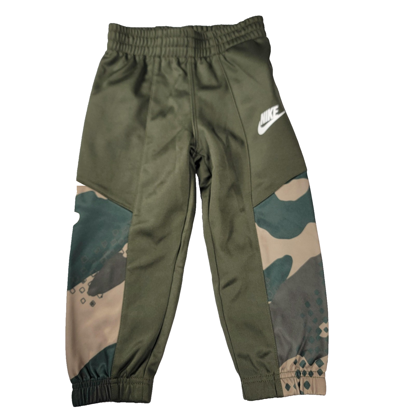 Nike Pants Boys 3T Green Camo Athletic Joggers Polyester NWT 23 Years
