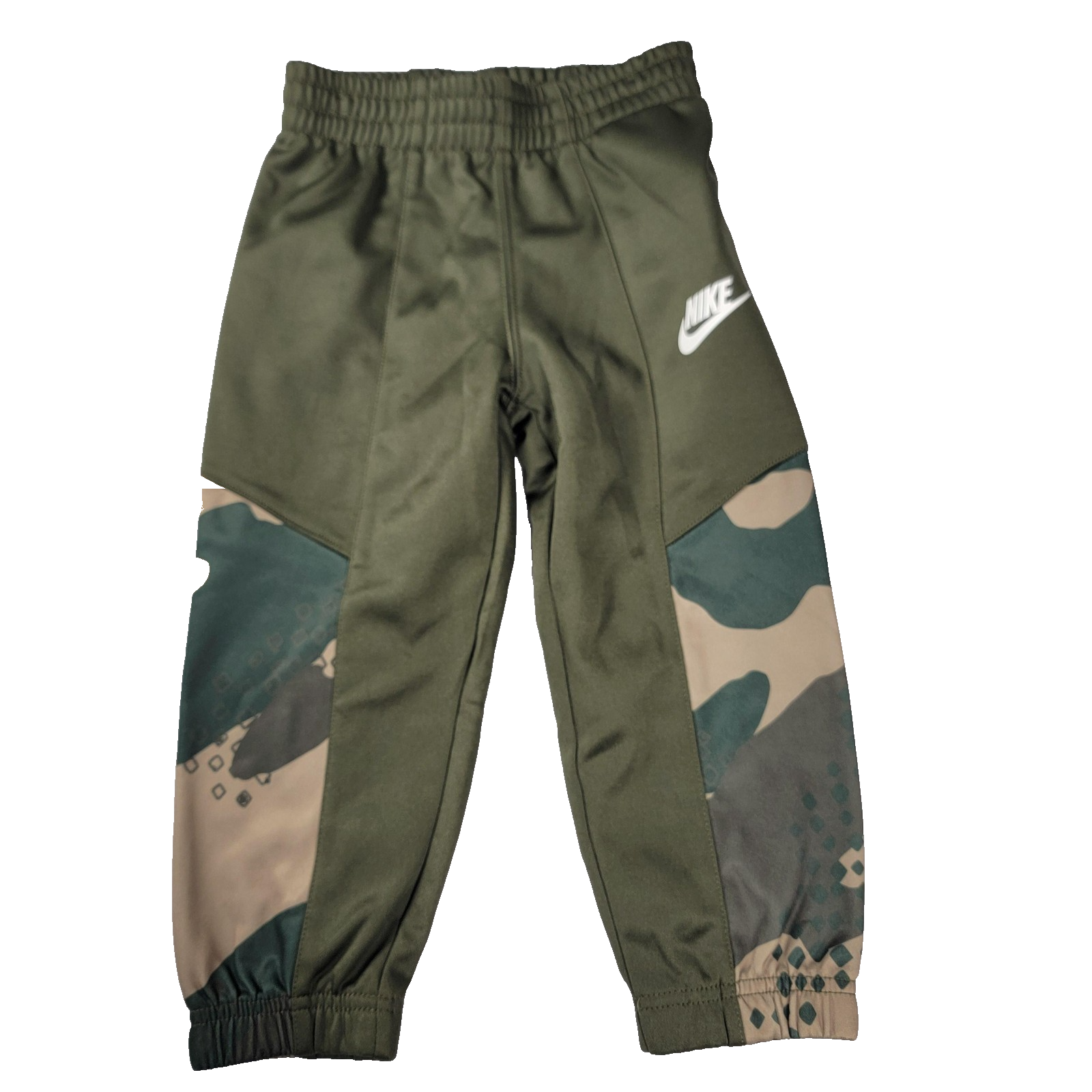 Nike Pants Boys 3T Green Camo Athletic Joggers Polyester NWT 23 Years