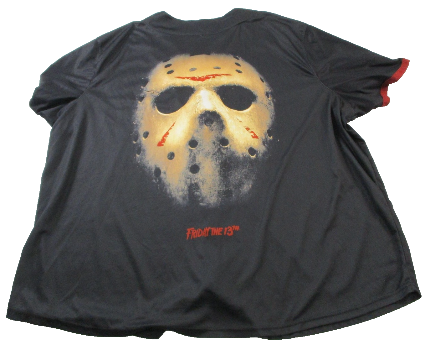 Friday The 13th Shirt Mens 5XL Black Jason Mask Button Up Hybrid Apparel 14891