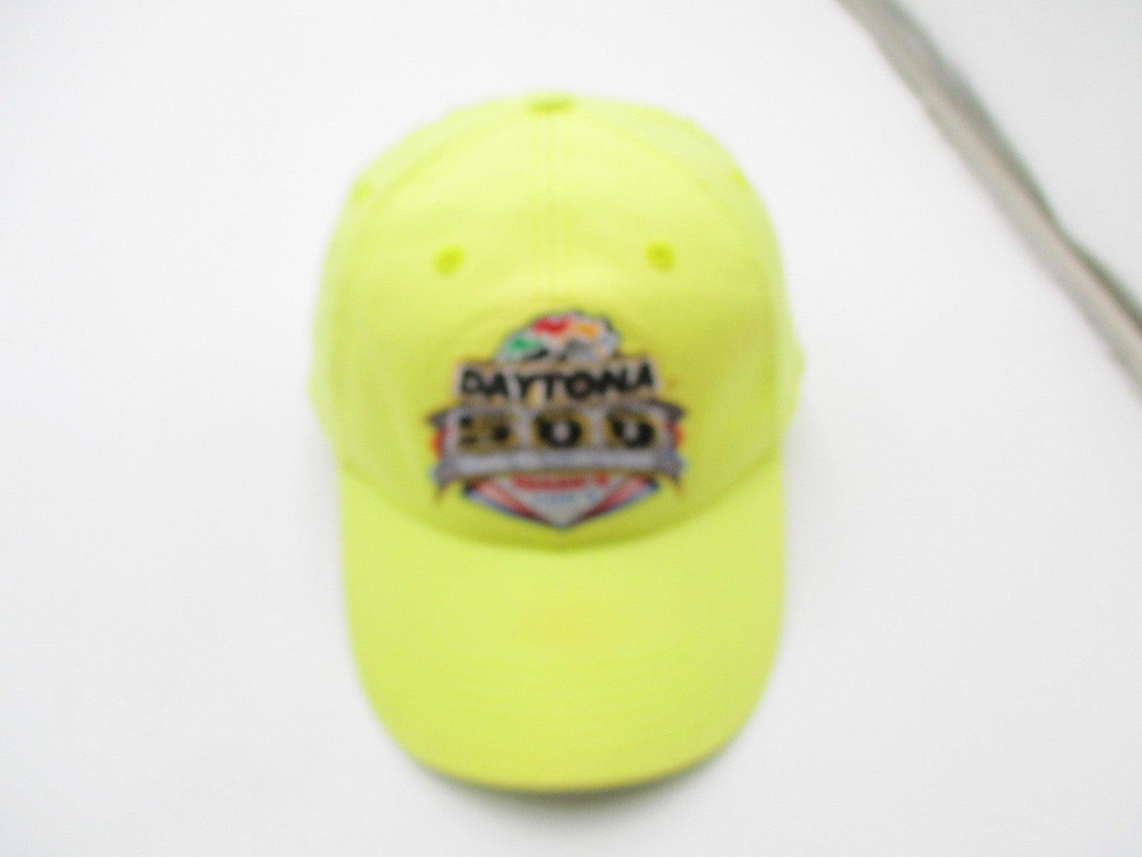Vintage Daytona 500 Hat Cap Snap Back One Size Yellow NASCAR Twins Enterprise2