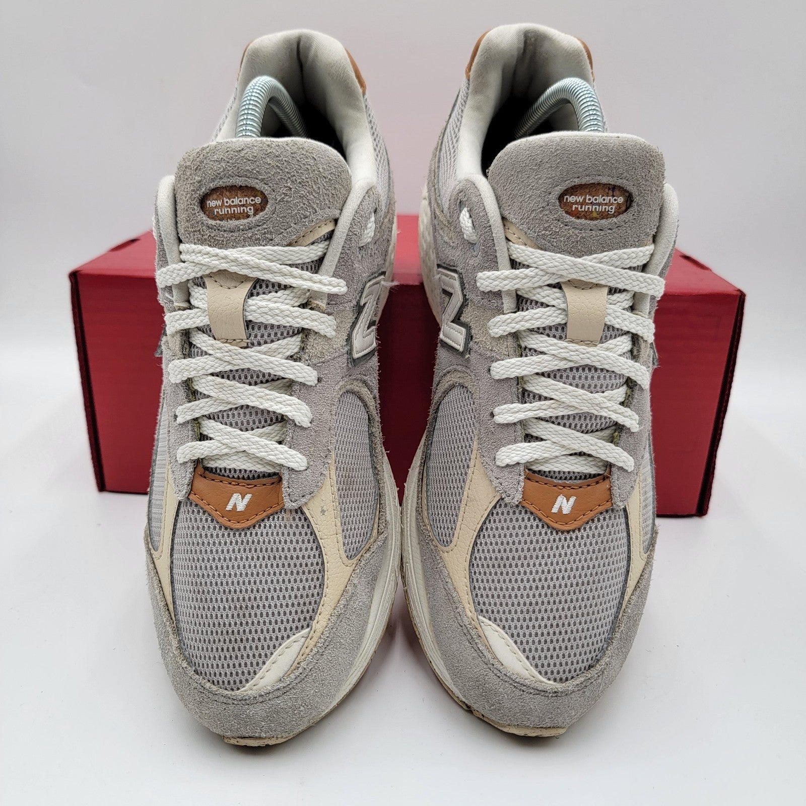 New Balance Men's M2002RSB “Concrete” Calf Suede Mesh Nergy Sneakers – 7D
