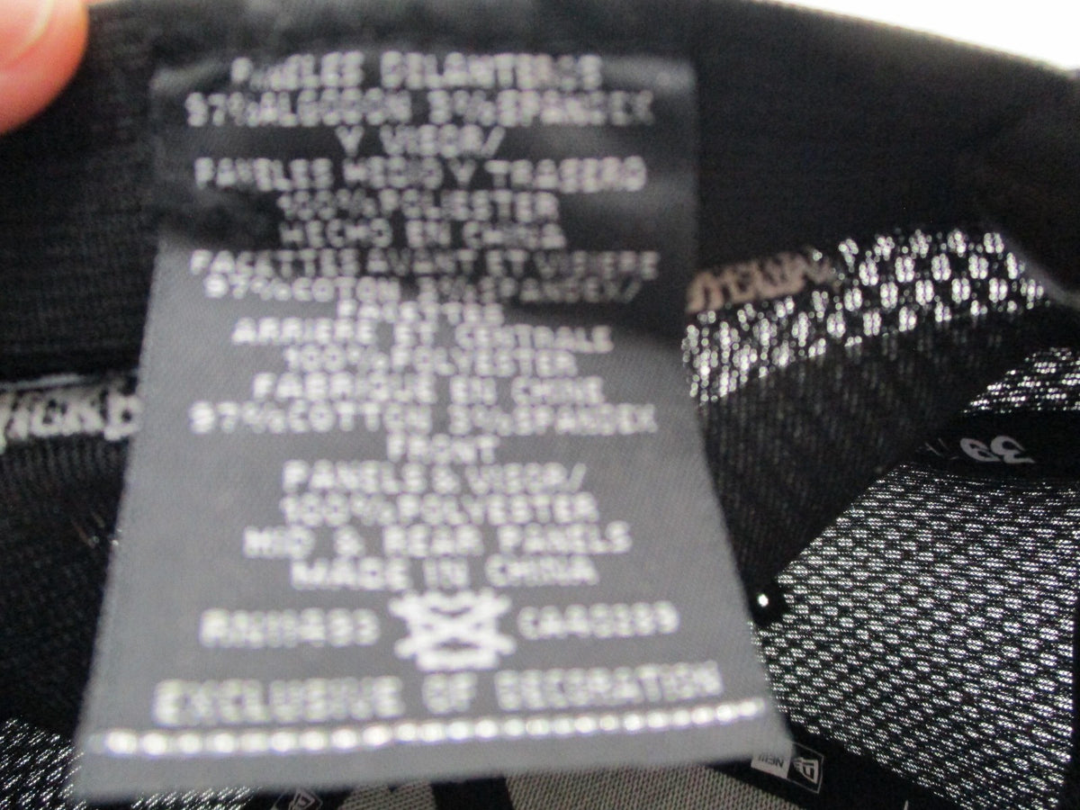 New Era Hat Cap Fitted Mens Large Black NP Pacman 39THIRTY Mesh Nick Pasquale14