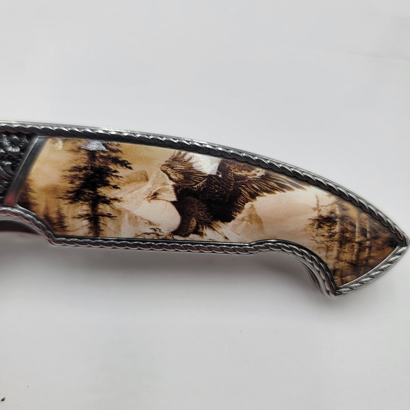 American Eagle 4.5" Ivory Drop Point Collectible Folding Knife4