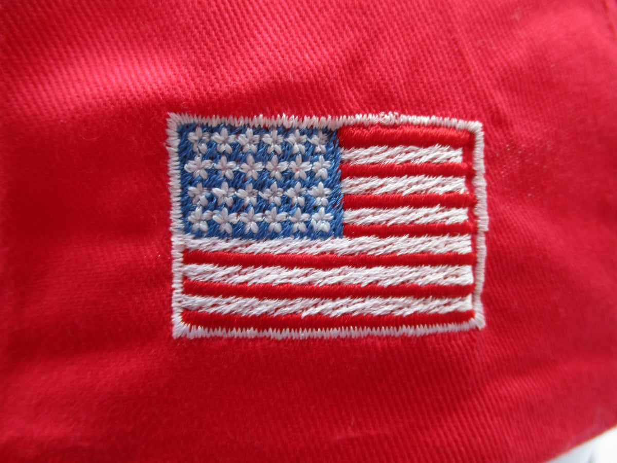 Cobra Hat Cap Snap Back Mens One Size Red USA 45 Flag Embroidered Twill Rope5