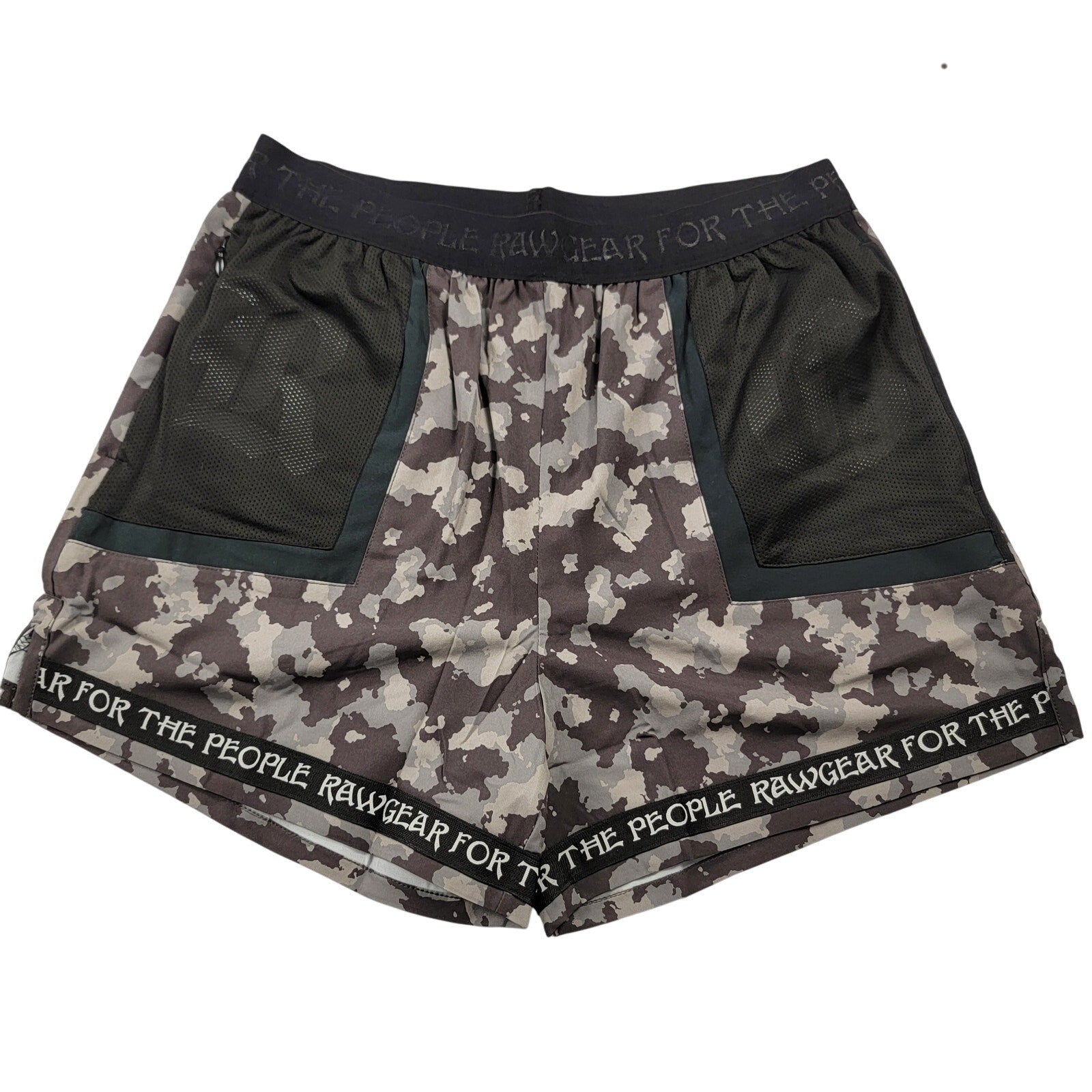 RawGear Eternal Life Shorts White Camo Size Small Athletic Gym Training NWT0