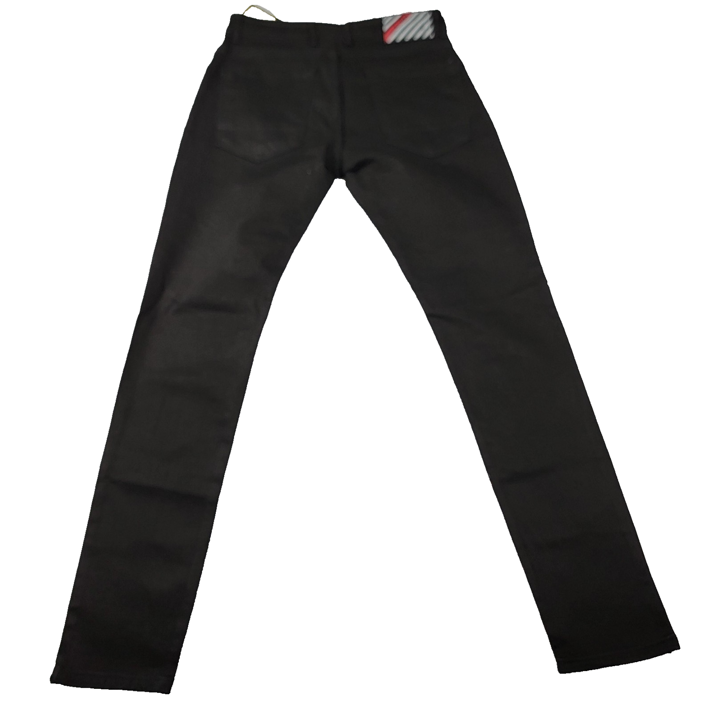 X WAY Jeans Mens 31 Black Graphic Skinny Denim Skull Wolf 61161