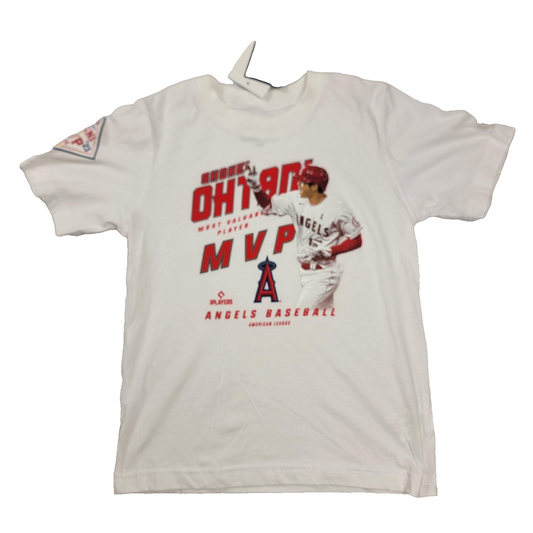 Los Angeles Angels Shirt Youth Med MLB Baseball Shohei Ohtani MVP New Era