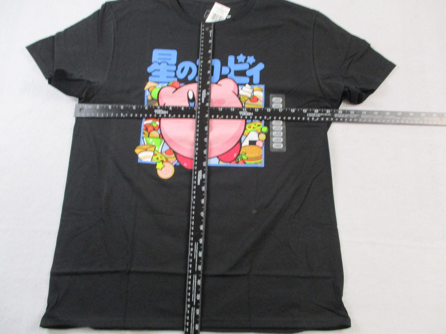 Kirby Shirt Mens Large Black Hoshi No Kirby Japanese Food Tee Nintendo 151915224