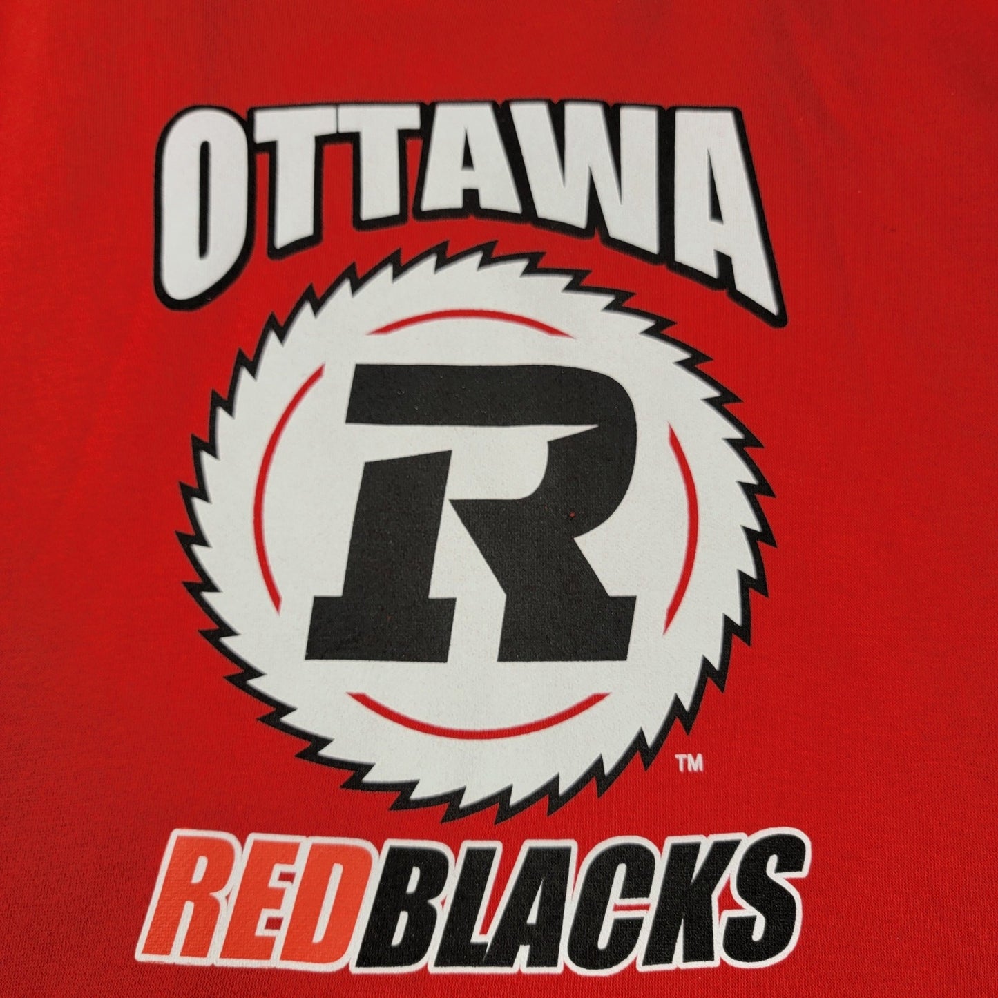 Ottawa RedBlacks Hoodie Red Sz M Canadian Football League