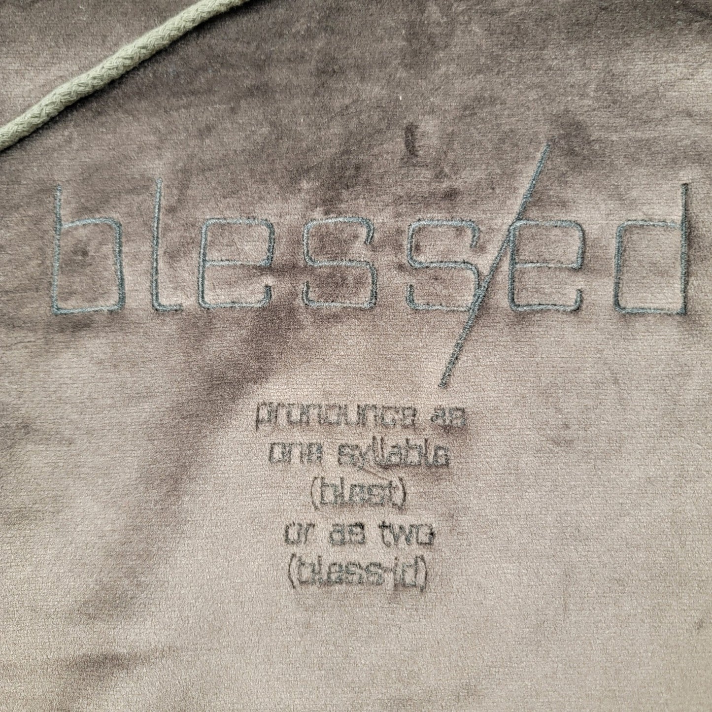 THC Hideout Clothing Blessed Velour Hoodie Brown Small Limited Edition 7587592