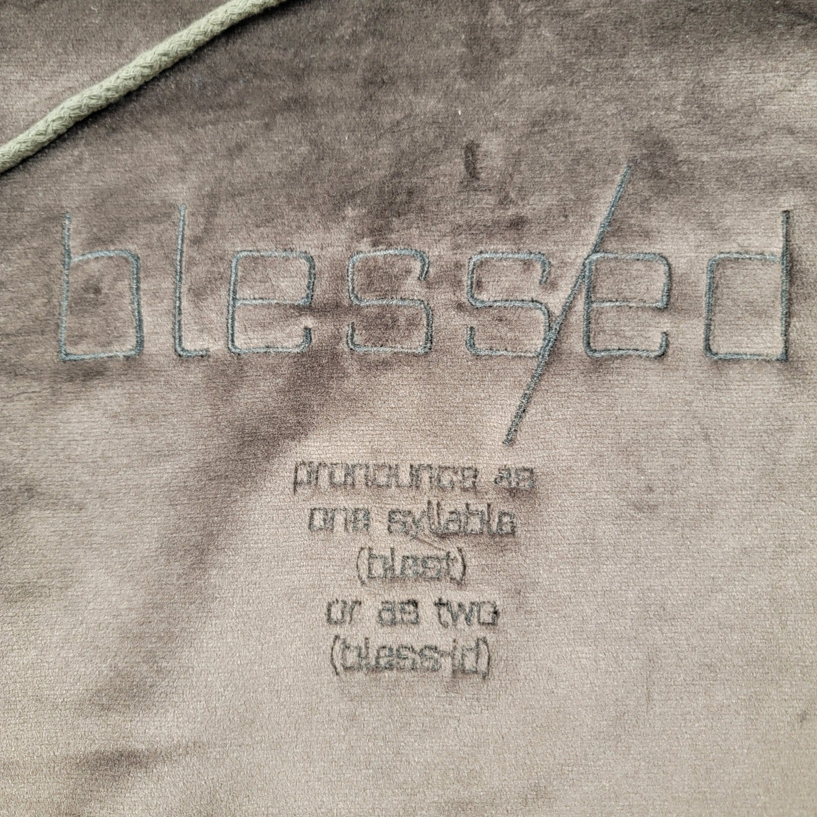 THC Hideout Clothing Blessed Velour Hoodie Brown Small Limited Edition 7587592