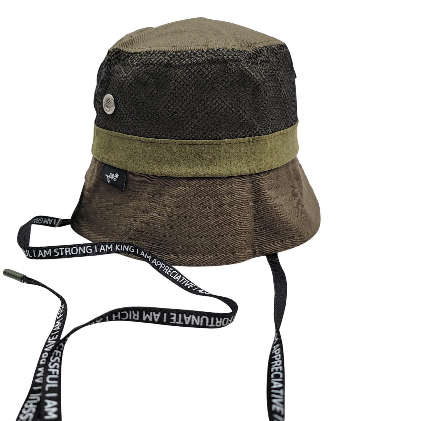 The Hideout Clothing THC Bucket Hat Green Black Mesh Blossoming Limited 150 Made0