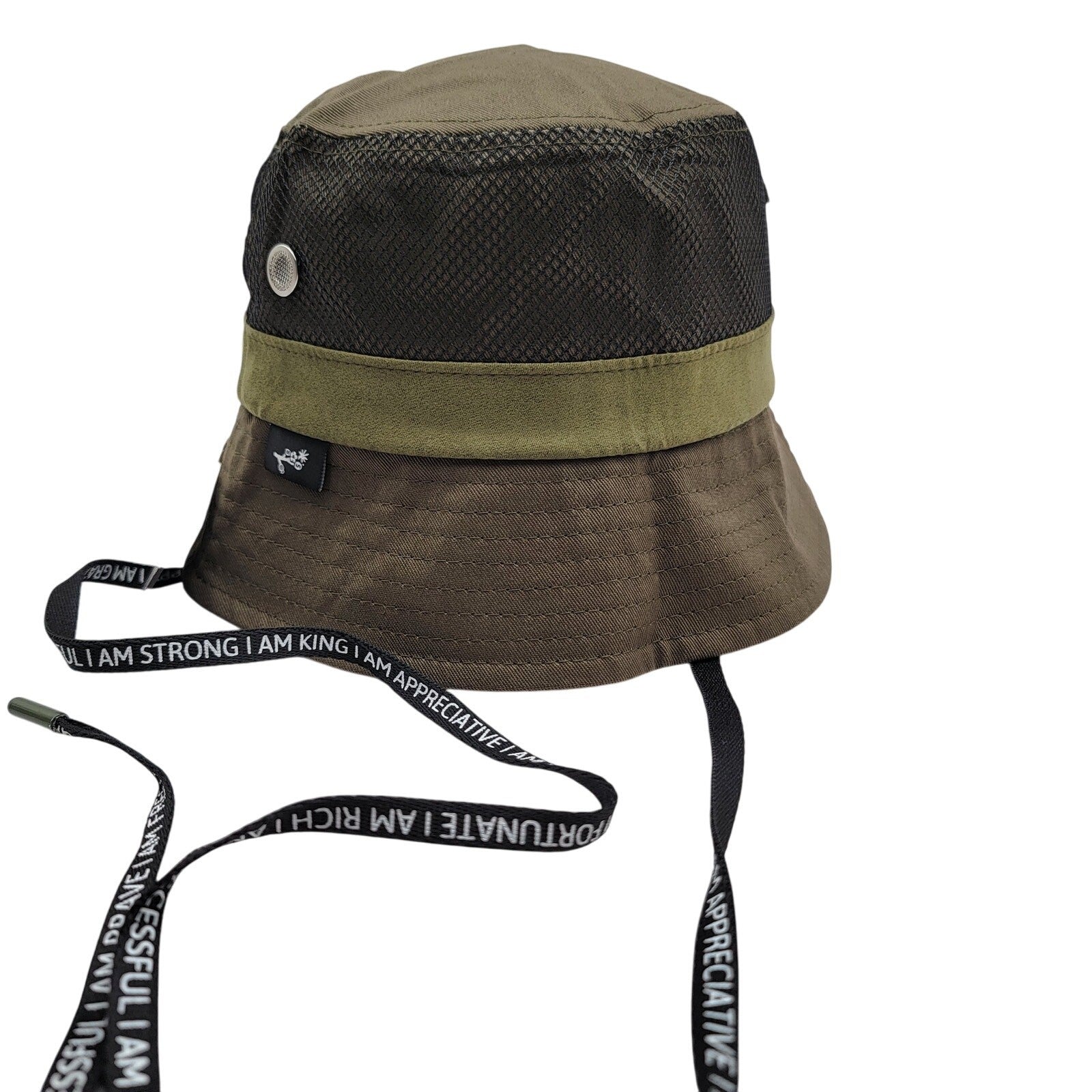 The Hideout Clothing THC Bucket Hat Green Black Mesh Blossoming Limited 150 Made0
