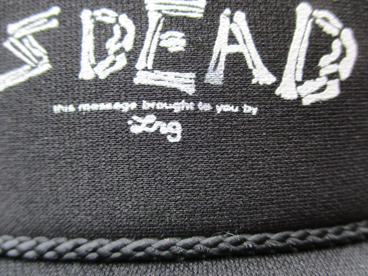 LRG Streetwear Is Dead Hat Cap Snap Back Mens One Size Black Mesh Trucker Foam3