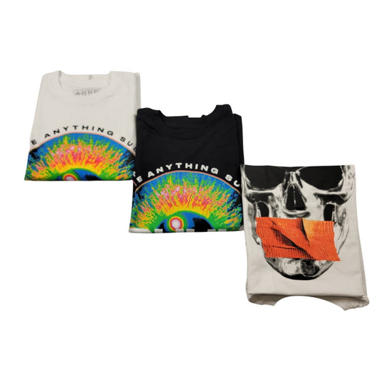 SHHH Bobby Shmurda 3pc TShirt Bundle Size M New w Tags Eye Skull 7310