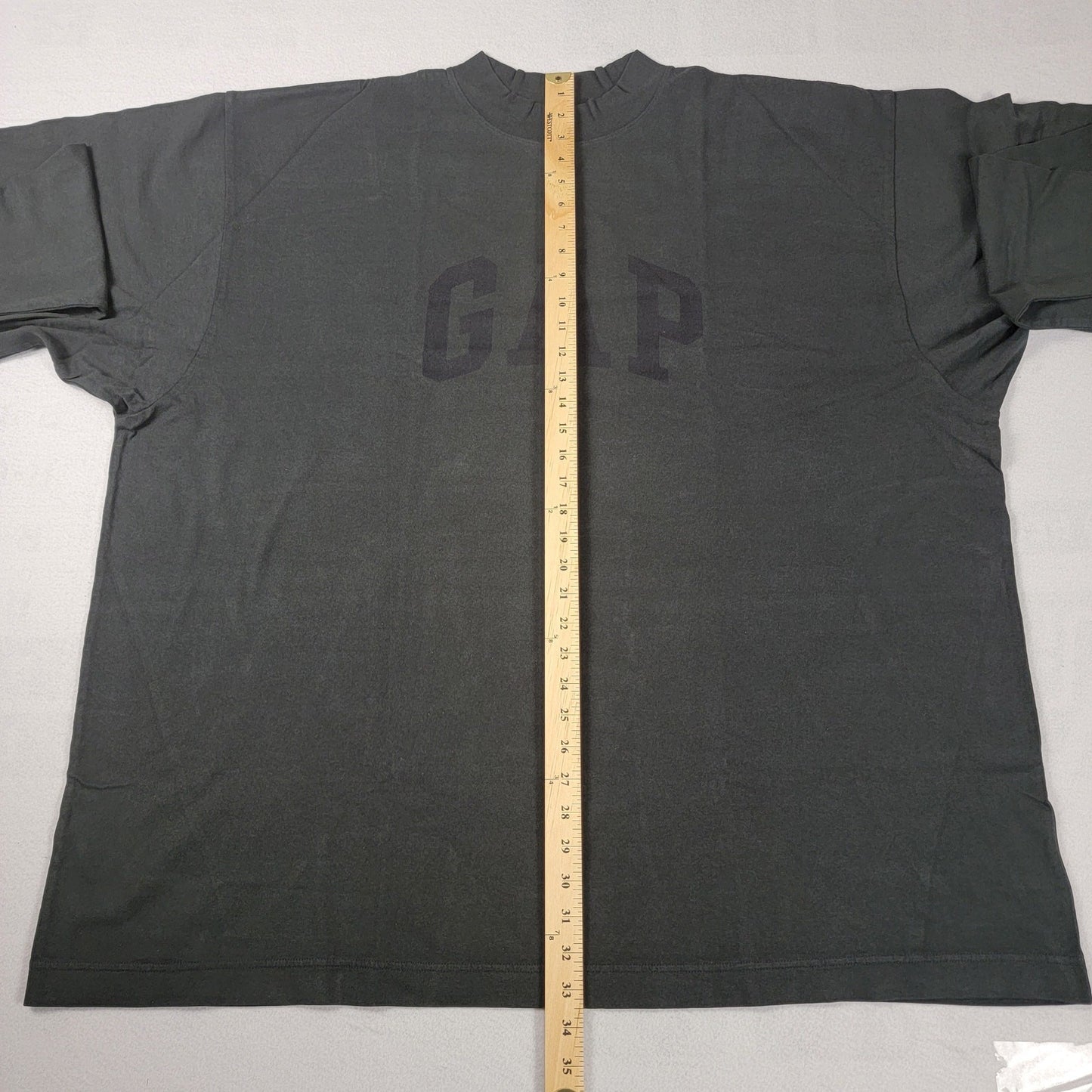 Yeezy x GAP Dove Long Sleeve Black TShirt Men's XL