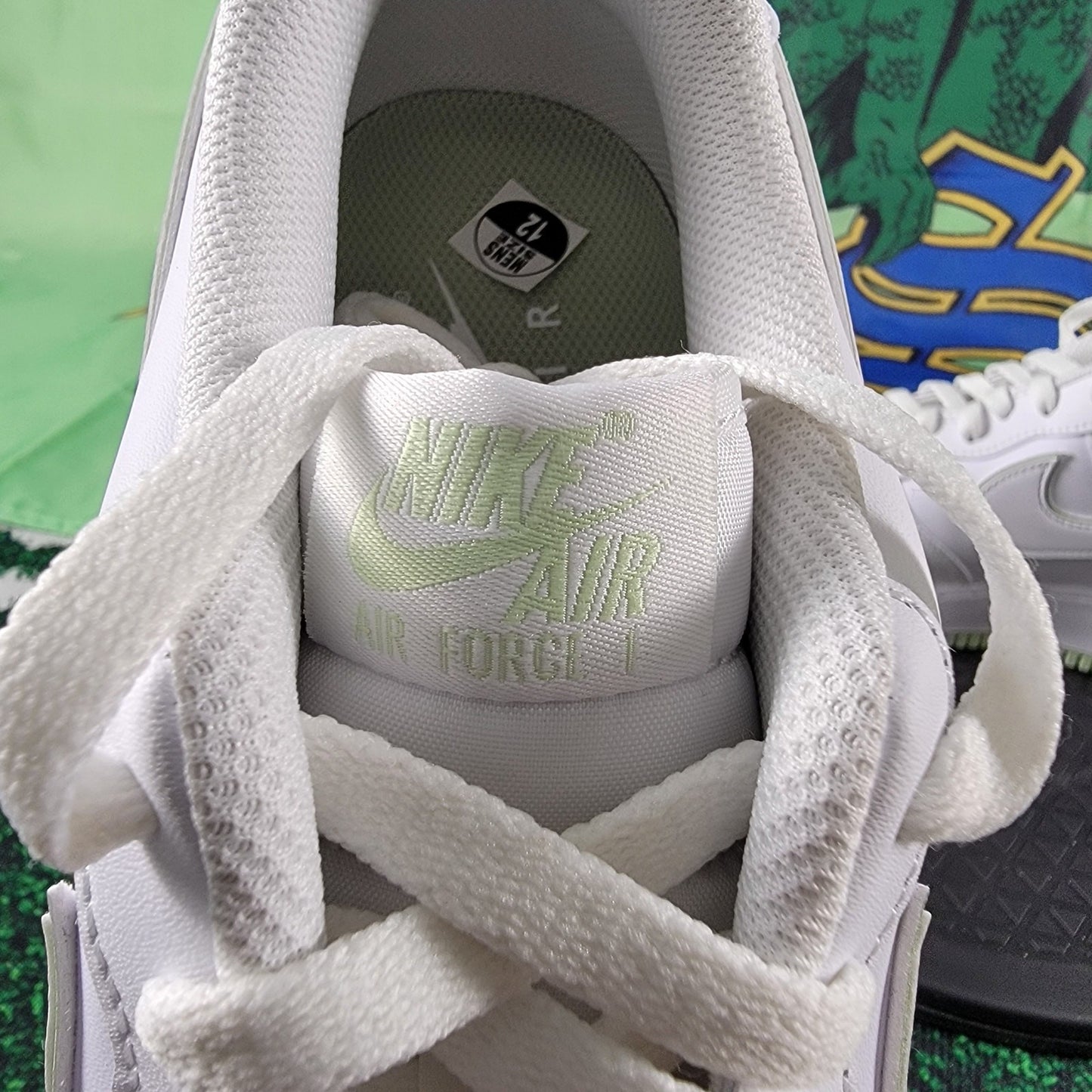 Men's Nike Air Force 1 '07 White/Honeydew-White (DV0788 105) Sz 12M 13.5W2