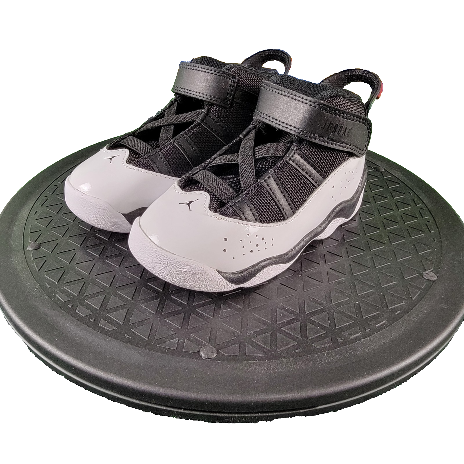 Nike Jordan 6 Rings TD Baby Toddler Shoes 8C Black Red White Infant Sneakers0