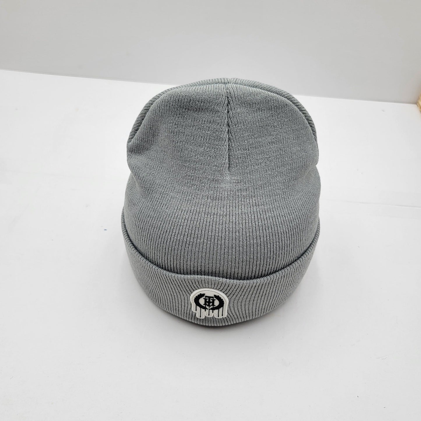 The Hideout Clothing THC Essentials Grey Beanie Knit Hat Drip Logo Unisex NWT1