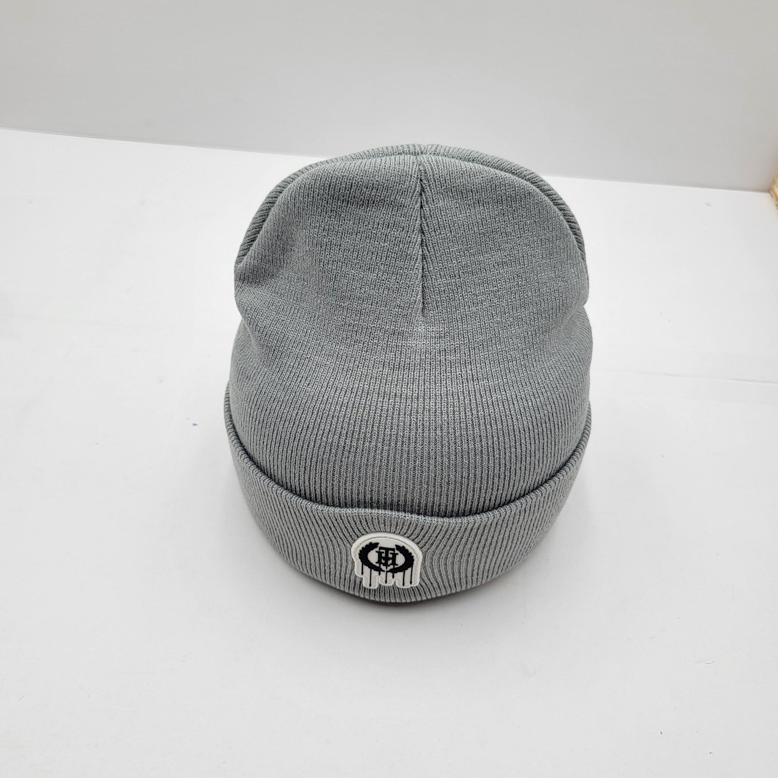 The Hideout Clothing THC Essentials Grey Beanie Knit Hat Drip Logo Unisex NWT1