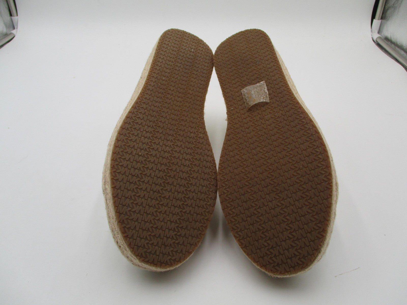 Michael Michael Kors Shoes Womens Size 9 White Canvas Libby Slide 43T1LBFP1D5