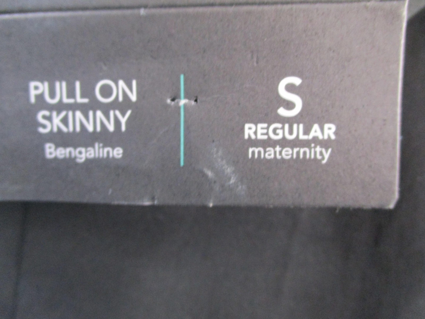 Maurices Maternity Dress Pants Womens Small Pull On Skinny Black Bengaline 14497