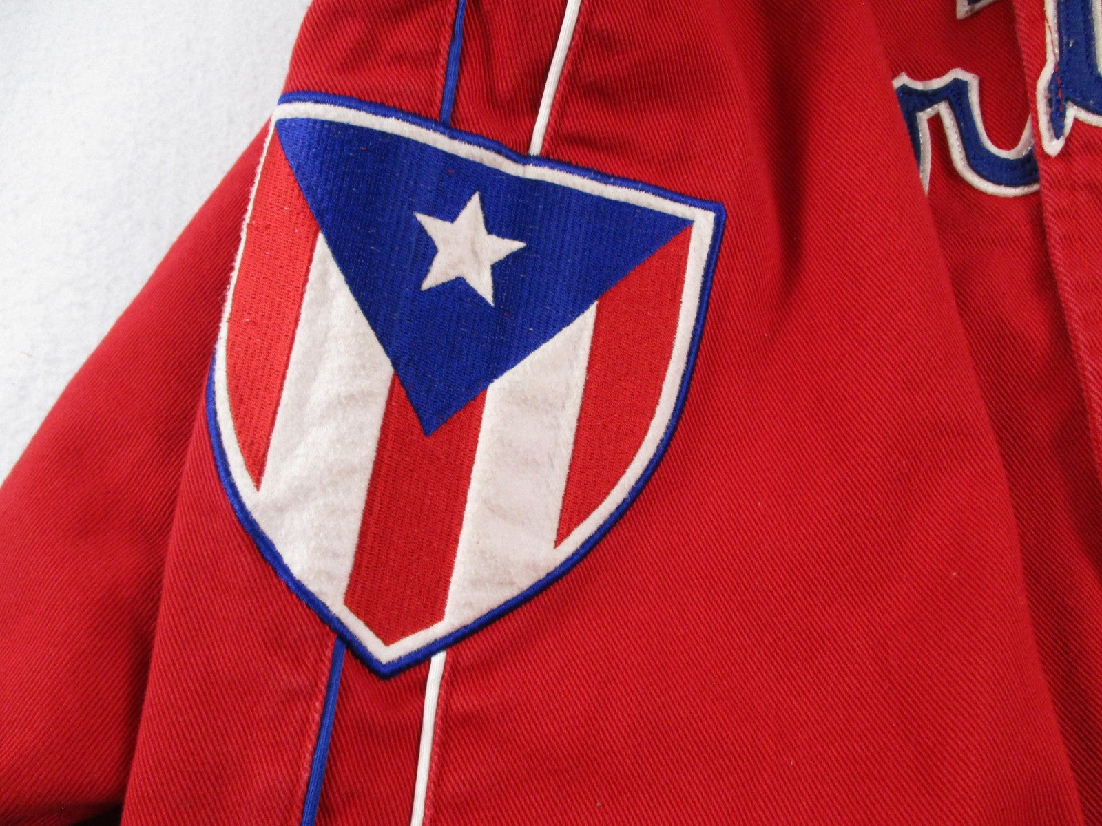 Puerto Rico Jacket Mens 5XL Red Baseball Stall & Dean Satin Snap Front4