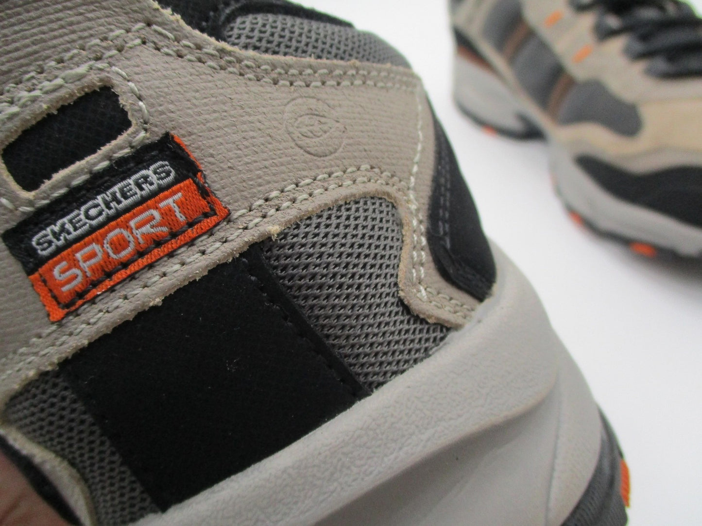 Skechers Sport SRR Shoes Mens Sz 11.5 Beige Black Wide Fit Sneakers 51241EW 1R114