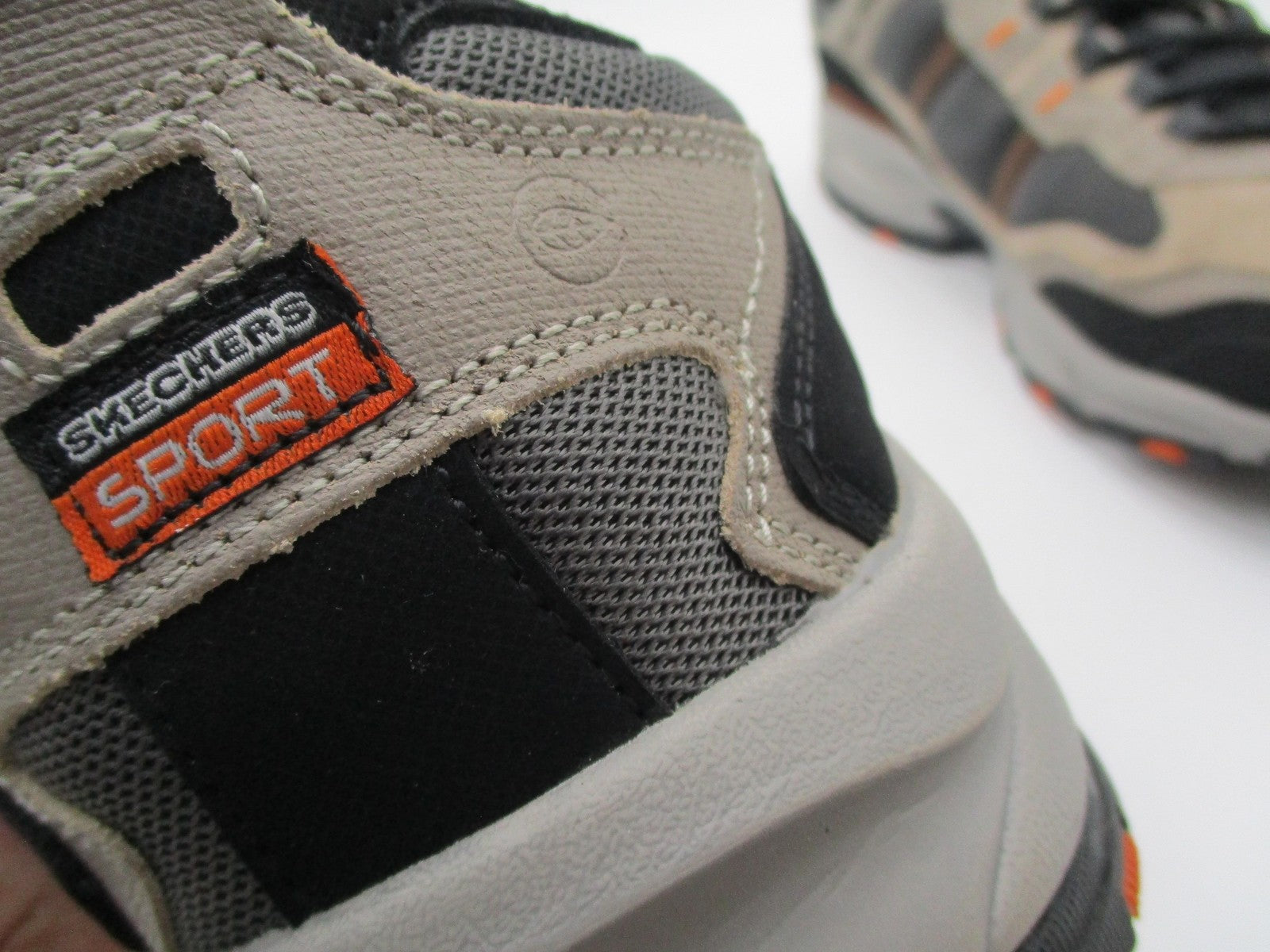 Skechers Sport SRR Shoes Mens Sz 11.5 Beige Black Wide Fit Sneakers 51241EW 1R114